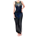 Personalized Parramatta Eels Tank Maxi Dress Polynesian Tribal Pattern Style