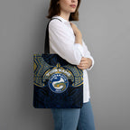 Personalized Parramatta Eels Tote Bag Polynesian Tribal Pattern Style