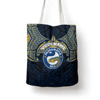 Personalized Parramatta Eels Tote Bag Polynesian Tribal Pattern Style