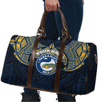 Personalized Parramatta Eels Travel Bag Polynesian Tribal Pattern Style