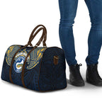 Personalized Parramatta Eels Travel Bag Polynesian Tribal Pattern Style