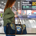 Personalized Parramatta Eels Travel Bag Polynesian Tribal Pattern Style