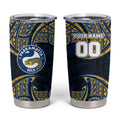 Personalized Parramatta Eels Tumbler Cup Polynesian Tribal Pattern Style