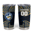 Personalized Parramatta Eels Tumbler Cup Polynesian Tribal Pattern Style