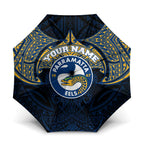 Personalized Parramatta Eels Umbrella Polynesian Tribal Pattern Style