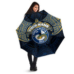 Personalized Parramatta Eels Umbrella Polynesian Tribal Pattern Style