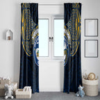 Personalized Parramatta Eels Window Curtain Polynesian Tribal Pattern Style