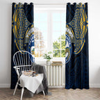 Personalized Parramatta Eels Window Curtain Polynesian Tribal Pattern Style