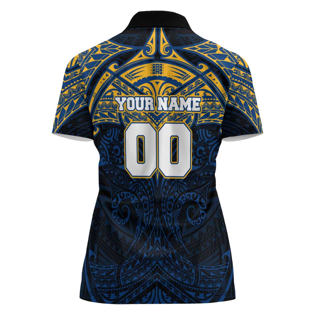 Personalized Parramatta Eels Women Polo Shirt Polynesian Tribal Pattern Style