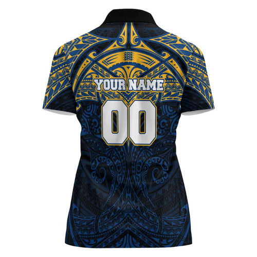 Personalized Parramatta Eels Women Polo Shirt Polynesian Tribal Pattern Style