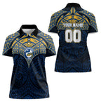 Personalized Parramatta Eels Women Polo Shirt Polynesian Tribal Pattern Style