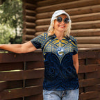 Personalized Parramatta Eels Women Polo Shirt Polynesian Tribal Pattern Style