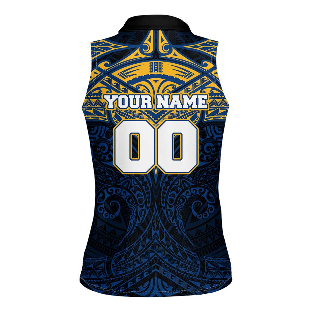 Personalized Parramatta Eels Women Sleeveless Polo Shirt Polynesian Tribal Pattern Style
