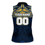 Personalized Parramatta Eels Women Sleeveless Polo Shirt Polynesian Tribal Pattern Style