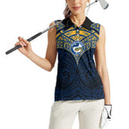 Personalized Parramatta Eels Women Sleeveless Polo Shirt Polynesian Tribal Pattern Style