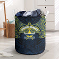 Personalized North Queensland Cowboys Laundry Basket Polynesian Tribal Pattern Style