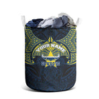 Personalized North Queensland Cowboys Laundry Basket Polynesian Tribal Pattern Style