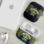 Personalized North Queensland Cowboys AirPods Case Polynesian Tribal Pattern Style