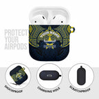 Personalized North Queensland Cowboys AirPods Case Polynesian Tribal Pattern Style