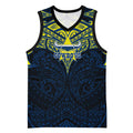 Personalized North Queensland Cowboys Basketball Jersey Polynesian Tribal Pattern Style