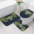 Personalized North Queensland Cowboys Bathroom Set Polynesian Tribal Pattern Style