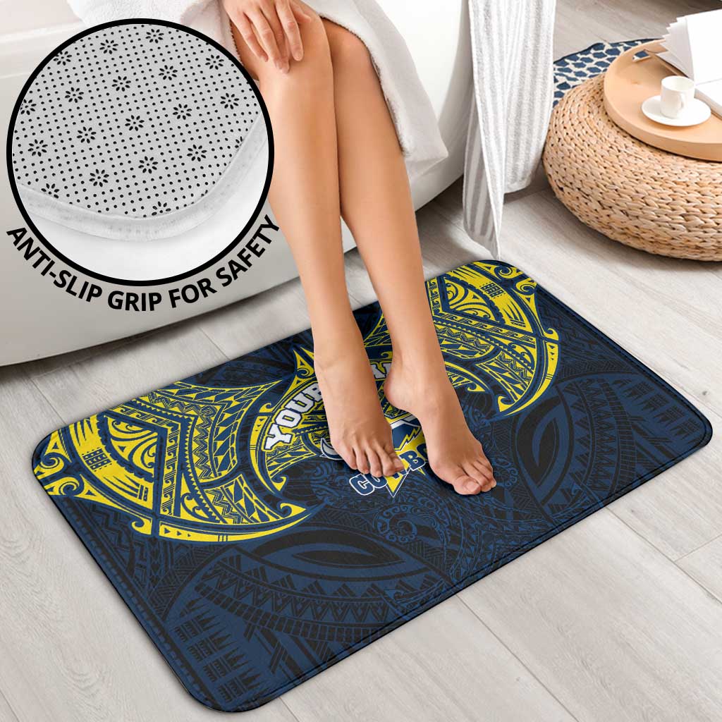 Personalized North Queensland Cowboys Bathroom Set Polynesian Tribal Pattern Style