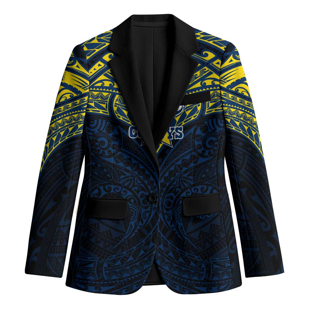 Personalized North Queensland Cowboys Blazer Polynesian Tribal Pattern Style