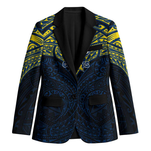 Personalized North Queensland Cowboys Blazer Polynesian Tribal Pattern Style