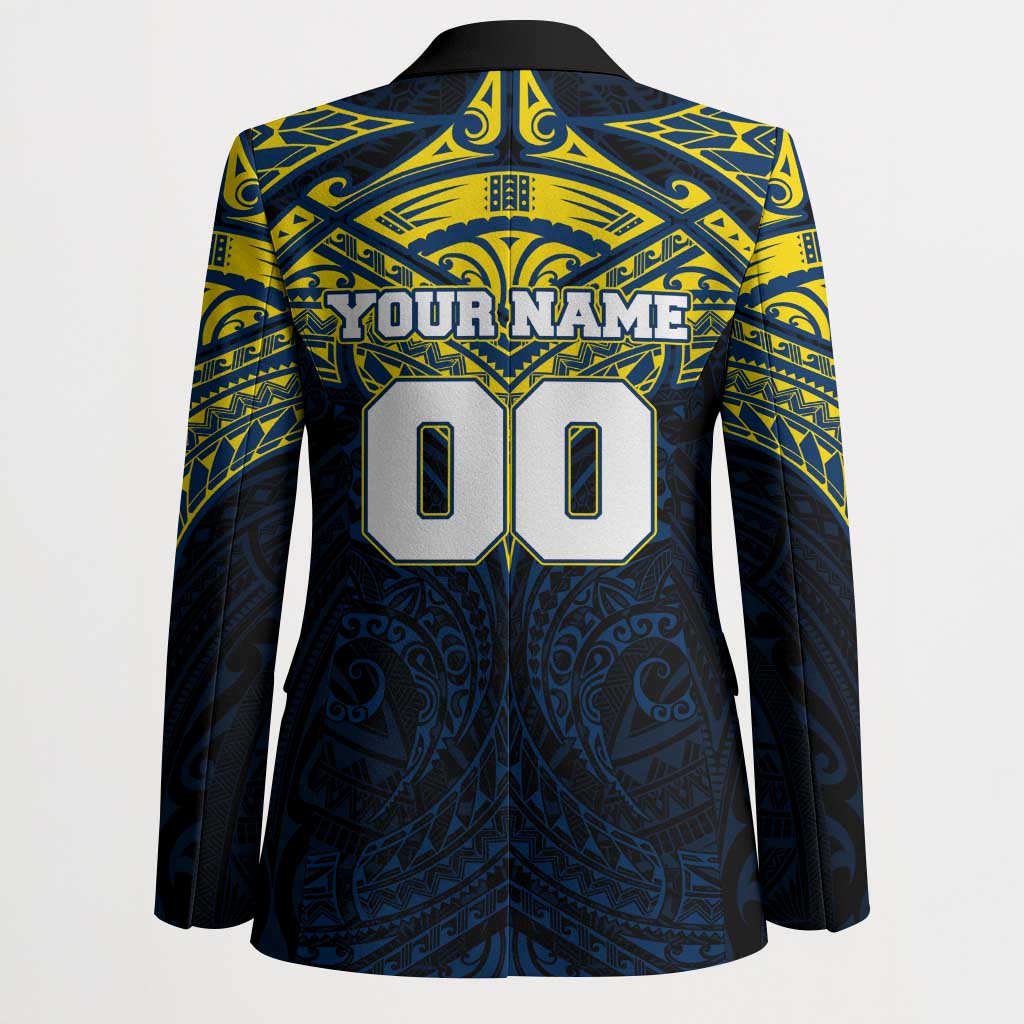 Personalized North Queensland Cowboys Blazer Polynesian Tribal Pattern Style