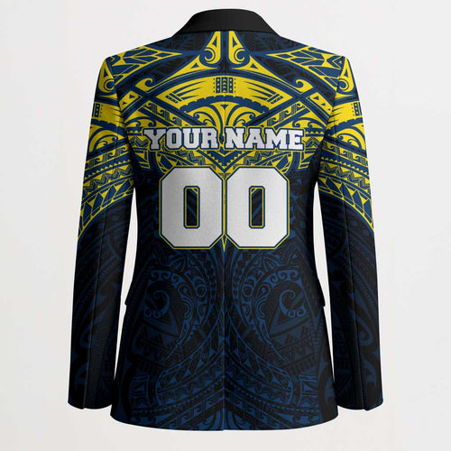 Personalized North Queensland Cowboys Blazer Polynesian Tribal Pattern Style