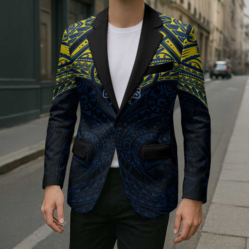Personalized North Queensland Cowboys Blazer Polynesian Tribal Pattern Style
