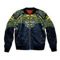 Personalized North Queensland Cowboys Bomber Jacket Polynesian Tribal Pattern Style