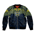 Personalized North Queensland Cowboys Bomber Jacket Polynesian Tribal Pattern Style