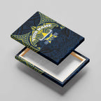 Personalized North Queensland Cowboys Canvas Wall Art Polynesian Tribal Pattern Style