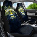 Personalized North Queensland Cowboys Car Seat Cover Polynesian Tribal Pattern Style