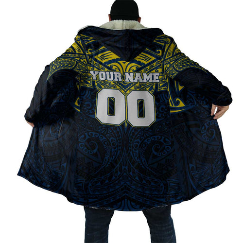 Personalized North Queensland Cowboys Cloak Polynesian Tribal Pattern Style