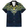 Personalized North Queensland Cowboys Family Matching Off The Shoulder Long Sleeve Dress and Hawaiian Shirt Polynesian Tribal Pattern Style