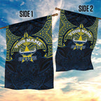Personalized North Queensland Cowboys Garden Flag Polynesian Tribal Pattern Style