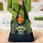 Personalized North Queensland Cowboys Grocery Bag Polynesian Tribal Pattern Style