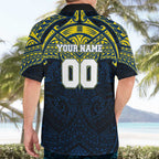 Personalized North Queensland Cowboys Hawaiian Shirt Polynesian Tribal Pattern Style