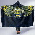 Personalized North Queensland Cowboys Hooded Blanket Polynesian Tribal Pattern Style