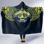 Personalized North Queensland Cowboys Hooded Blanket Polynesian Tribal Pattern Style