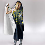 Personalized North Queensland Cowboys Hooded Blanket Polynesian Tribal Pattern Style