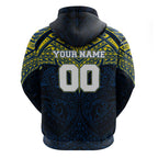 Personalized North Queensland Cowboys Hoodie Polynesian Tribal Pattern Style
