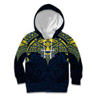 Personalized North Queensland Cowboys Kid Hoodie Polynesian Tribal Pattern Style