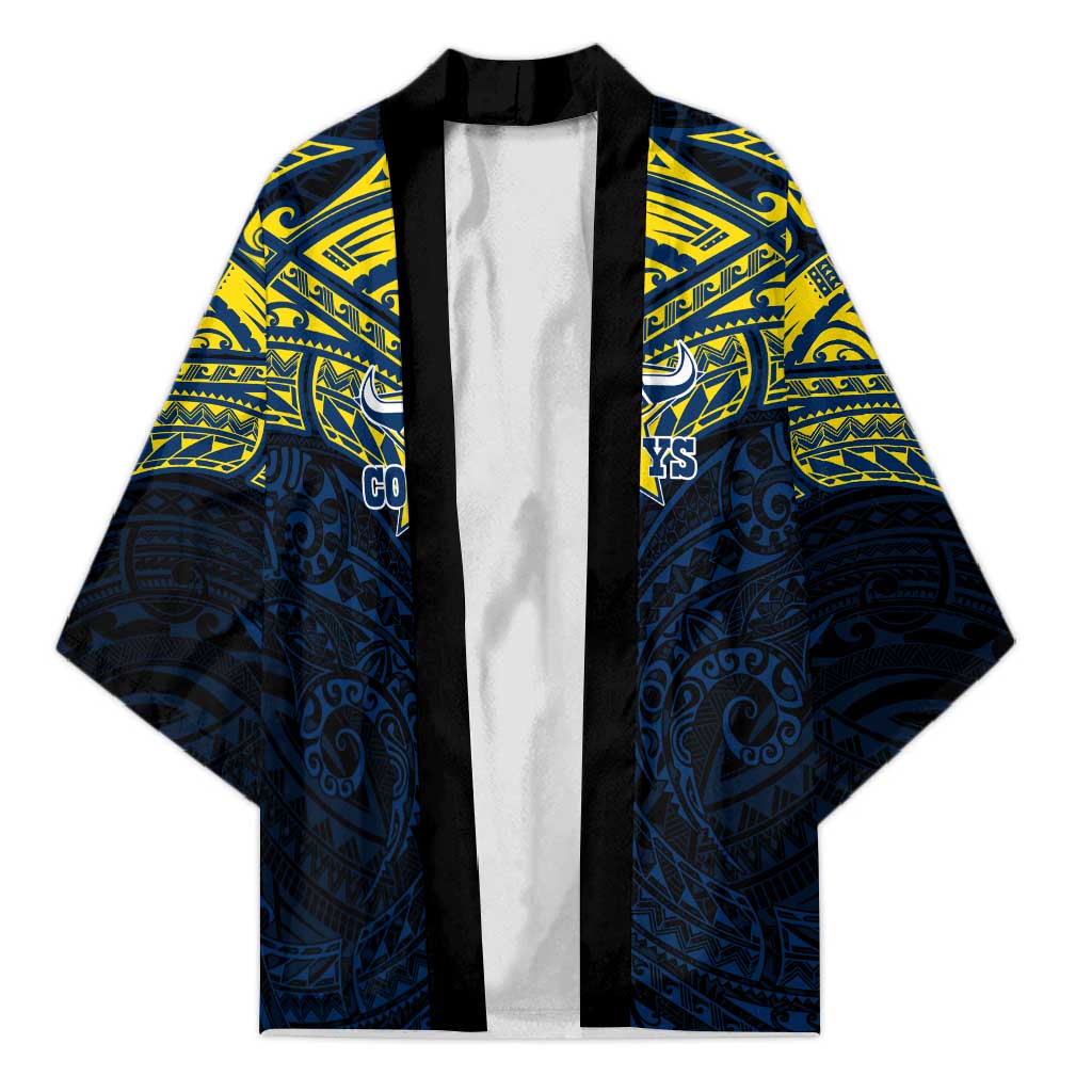 Personalized North Queensland Cowboys Kimono Polynesian Tribal Pattern Style