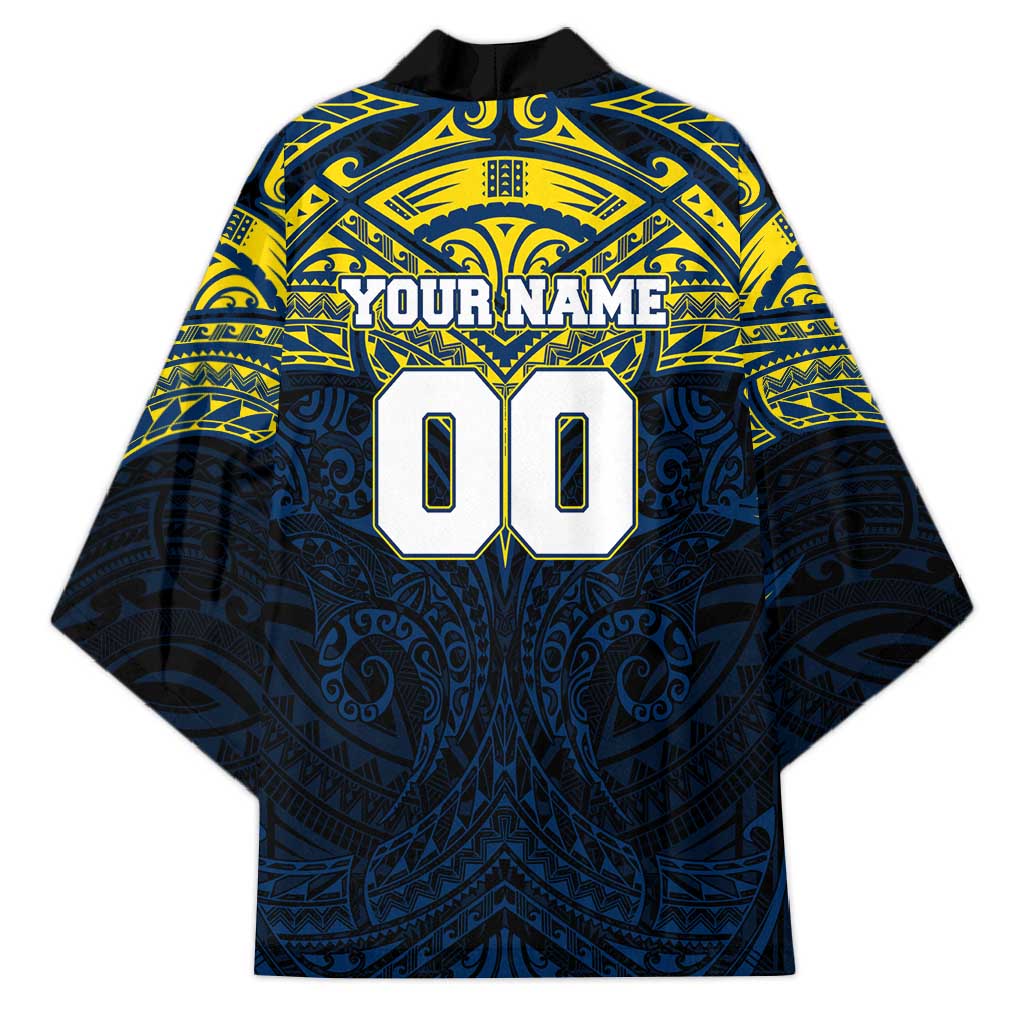 Personalized North Queensland Cowboys Kimono Polynesian Tribal Pattern Style