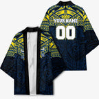 Personalized North Queensland Cowboys Kimono Polynesian Tribal Pattern Style