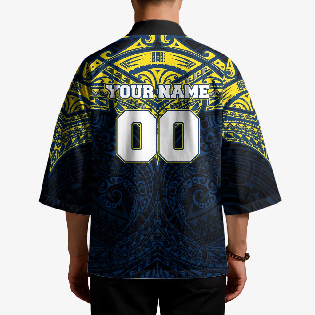 Personalized North Queensland Cowboys Kimono Polynesian Tribal Pattern Style