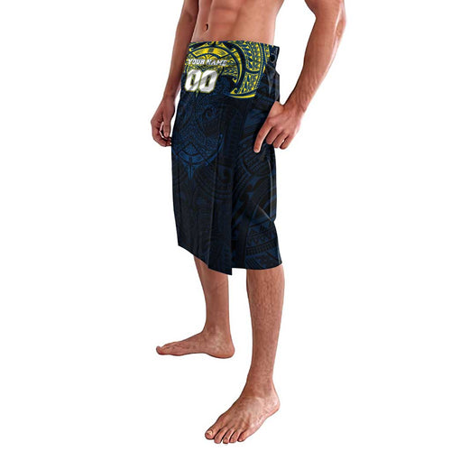 Personalized North Queensland Cowboys Lavalava Polynesian Tribal Pattern Style